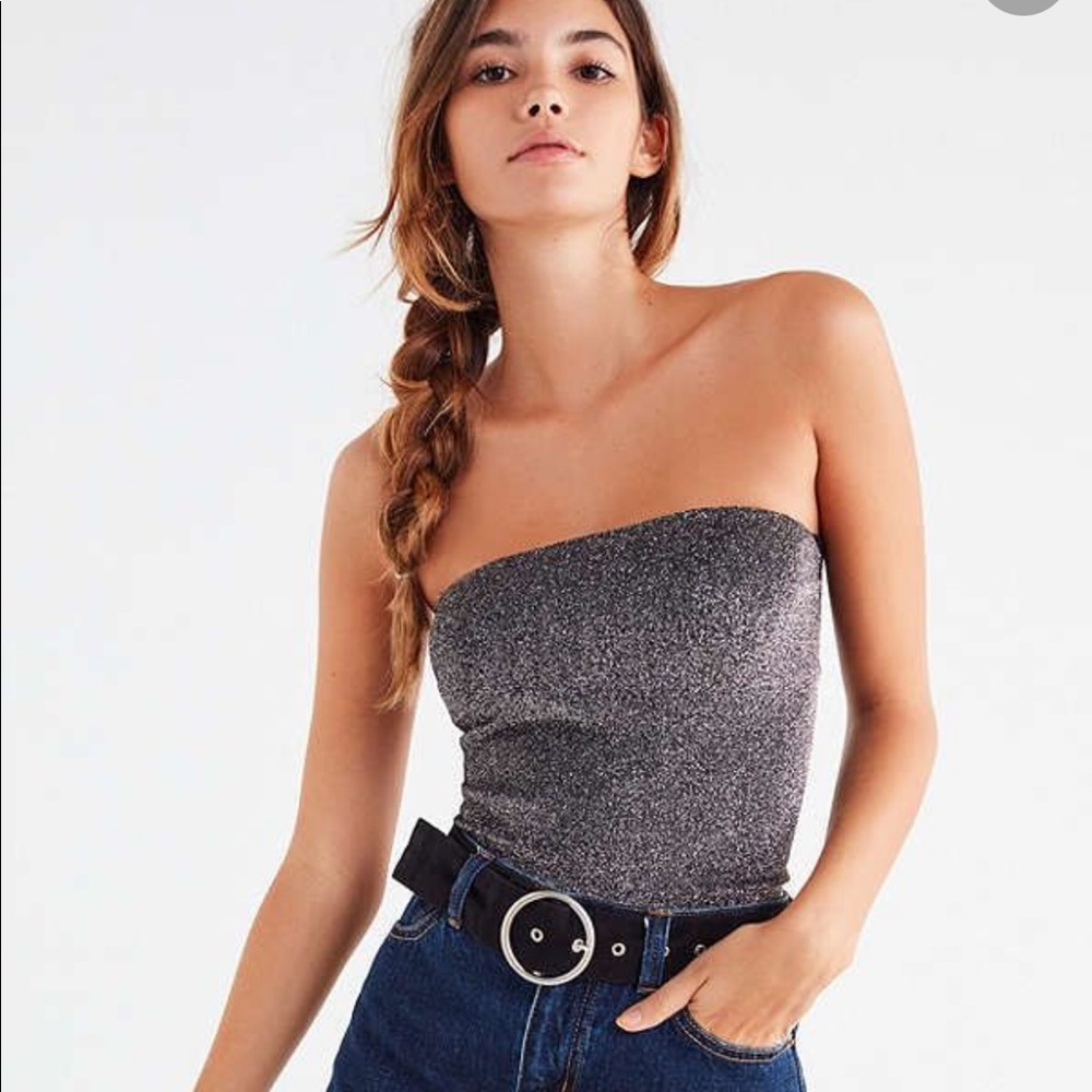 Urban Outfitters Silver Tube Top
